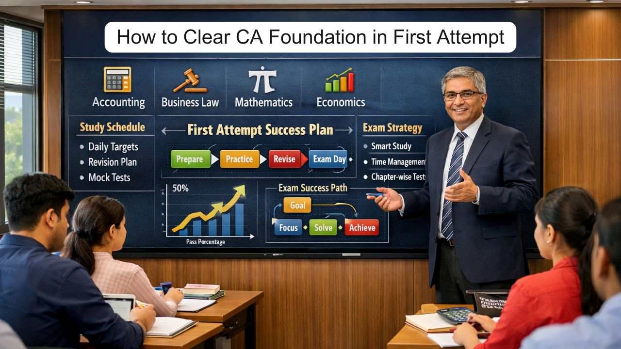 How to Clear CA Foundation in First Attempt - Complete Guide
